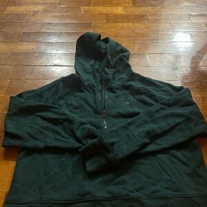 Athletic Works Men's Dark Green Zip-Up Sweater